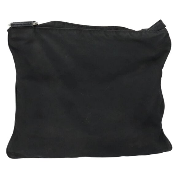 PRADA Shoulder Bag Nylon Black Silve - Picture 3 of 16